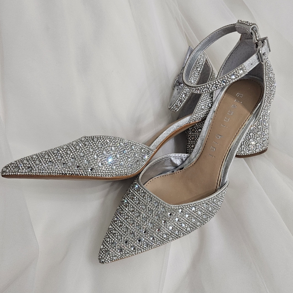 Bridal heels sparkly 6.5